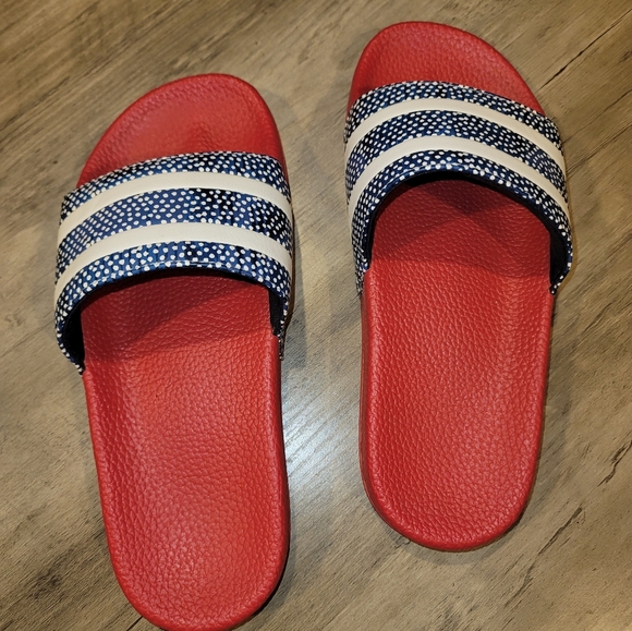 GAP slide sandals RED WHITE BLUE - Picture 2 of 5